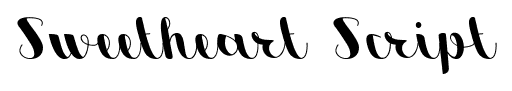 Sweetheart Script font